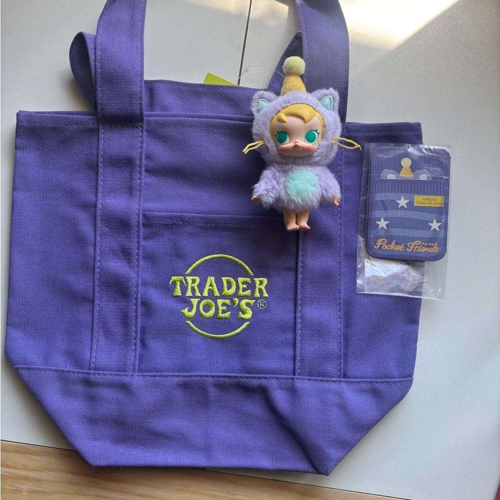 Purple Plush Doll with Tote Bag